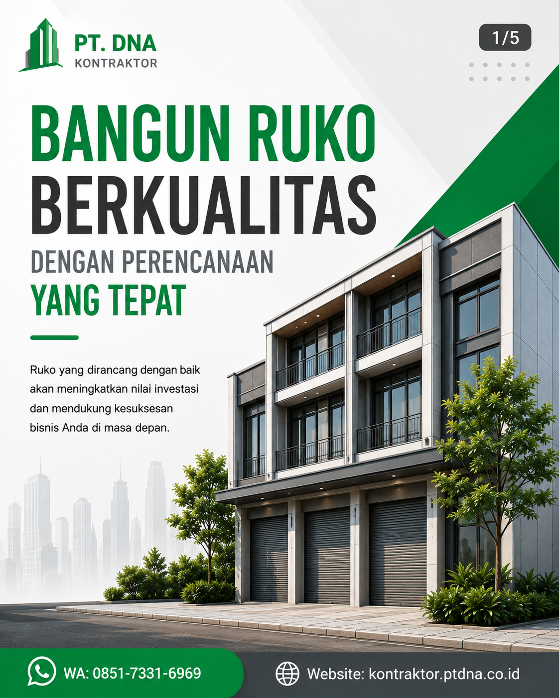 Bangun ruko berkualitas dengan perencanaan yang tepat