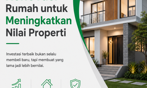 Renovasi rumah modern untuk meningkatkan nilai properti dengan desain minimalis yang rapi dan berkualitas.