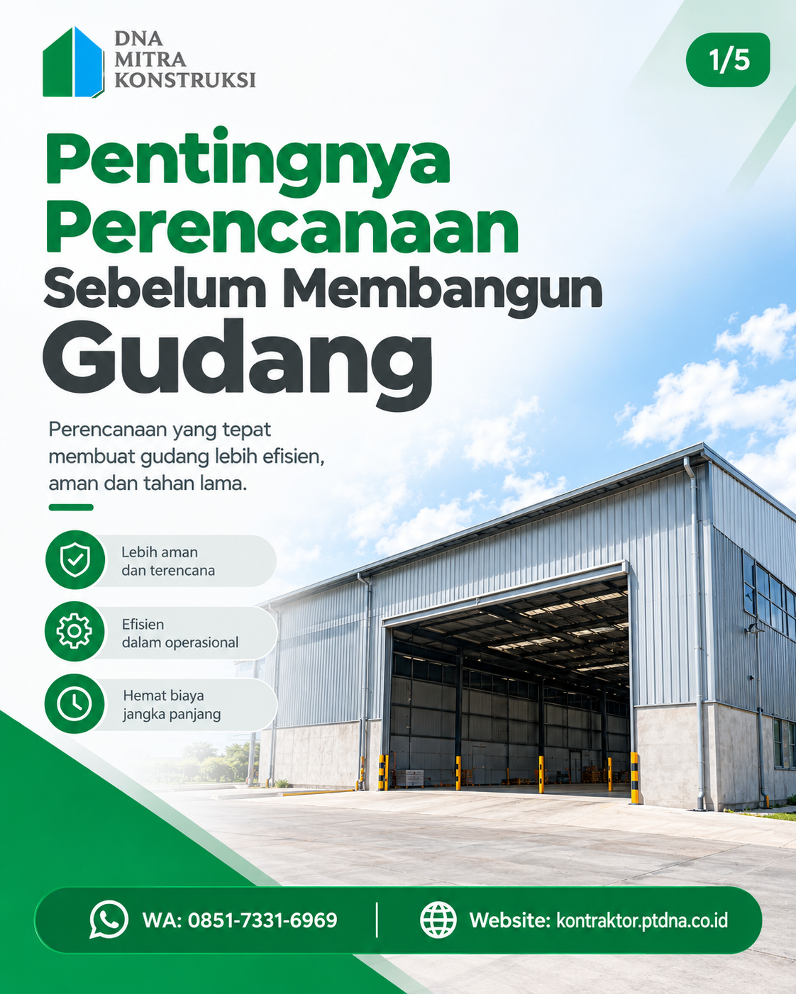 Pentingnya perencanaan gudang sebelum membangun